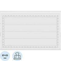 Бейдж горизонтальный 90*55 мм, вставка 90*55 мм, булавка, зажим, пластик 30 мкм, "Attache"