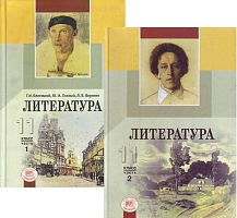 Беленький Г.И, Лыссый Ю.И, Воронин Л.Б. Литература. 11 кл. Учебник. Базовый уровень. Комплект в 2-х частях. - М.: Мнемозина, 2012. - 400 с. + 414 с. - тверд. обл.
