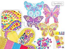Самоклеящаяся мозаика "Бабочка": набор для детского творчества. - "Tukzar"