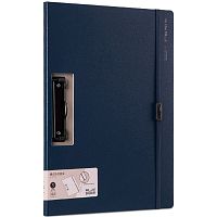 Планшет "Nusign" ф.А4 (325*243 мм), металлический зажим сбоку, торец 17 мм, горизонтальная створка, резинка, полипропилен, "Deli"