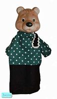 Медведь: Кукла-перчатка для кукольного театра, 30 см, текстиль/ПВХ. - "Весна"