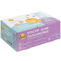 Пальчиковые краски "Расти" 6 цв. по 40 мл, картон. уп, "Лео"