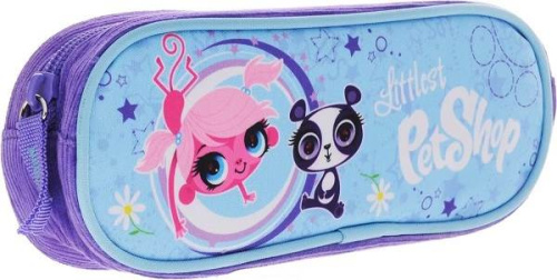 Пенал косметичка "Littlest Pet Shop" молния, полиэстер, 90*215*40 мм, "Академия Холдинг"