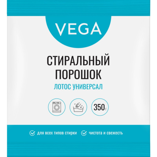 Стиральный порошок "Лотос Универсал", 350 г, пакет, "VEGA"