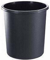 Круглая цельная корзина для мусора 18 л, полипропилен, 325*310 мм, "Стамм"