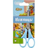 Ножницы детские "№1 School" 115 мм, тупоконечное лезвие 55 мм, сталь, симметричные пластиковые ручки