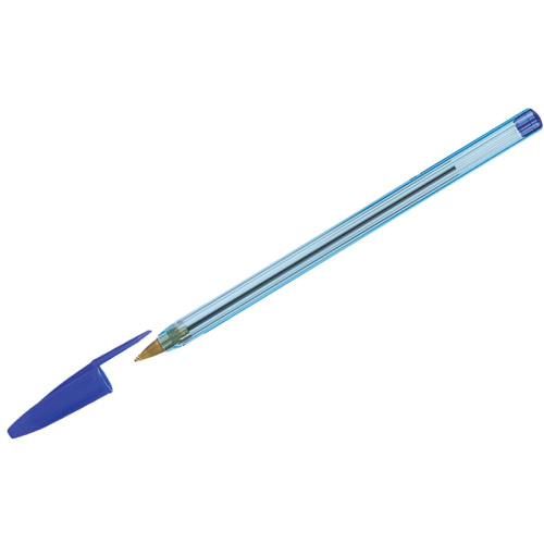 Ручка шариковая "LC-Blue", одноразовая, синяя, шарик 0,7 мм, линия 0,5 мм, "OfficeSpace"