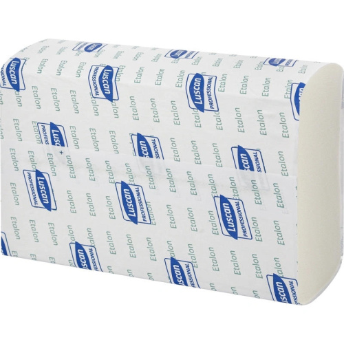 Полотенце бумажное 2-х слойное, 190 листов, 210*230 мм, 44 м, белое, Z складка, для держателя, упак. 20 шт, "Luscan Professional" фото 3