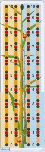 Бамбук. Складываем и вычитаем в пределах 100: игра-шнуровка для детей младшего и среднего школьного возраста. - (Шнуровка). - "Дрофа-Медиа"