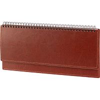 Планинг-семидневка "Agenda" датированный 2026, еженедельник, тонированный блок, спираль, кожзам, 120 с, 303*150 мм, "Attache"