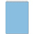 Блокнот "Bright colours" 60 л. ф.А5 (148*215 мм), клетка, гребень сверху, пластик. обл, "Attache" (цвет: голубой, арт.1223705)