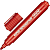 Маркер универсальный, перманент, линия 2-3 мм, круглый наконечник, "Attache" (цвет: красный, арт.475788)