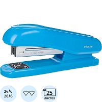 Степлер до 25 л, №24/6,26/6 глубина 60 мм, загрузка 50 скоб, металлический механизм, "Attache"