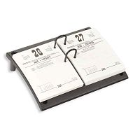 Подставка настольная под перекидной календарь, 220*175*70 мм, пластик черный, на ножках, "Attache"