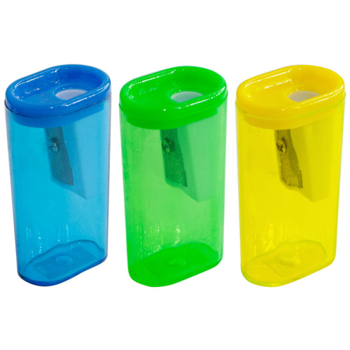 Точилка прямоугольная, 1 отверстие d-8 мм, контейнер, пластик, 50*26*19 мм, "Silwerhof"