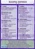 Зинина Е.А. Жанры лирики. Часть 2. Сонет, отрывок, сатира, эпиграмма, эпитафия. ф.70*100. - М.: Дрофа, 2004. - Глянцевая односторонняя карта.