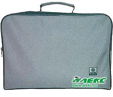 Конференц-сумка "Бонус", 1 отделение, молния, тканевая ручка, плечевой ремень, нейлон,  400*290*5 мм, "Алекс"