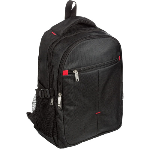Рюкзак молодежный, 2 отделения, молния, карман, черный полиэстер, 300*140*390 мм, "№1 School" фото 5
