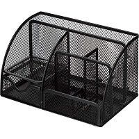 Органайзер для ручек, писем, 7 отделения, металлическая сетка, 220*140*125 мм, "Attache"