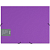 Папка-короб сборный "Color Zone" ф.А4 (330*250 мм), торец 50 мм, 2 резинки, пластик 1 мм, "Berlingo" (цвет: фиолетовый, арт.DB50107)