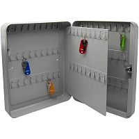 Металлический ящик для хранения 90 ключей, брелки, замок, крепление к стене, 300*80*240 мм, "Silwerhof"