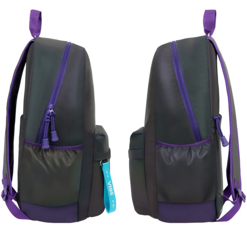 Рюкзак для старших классов "My City", уплотненная спинка, 1 отделение, 4 кармана, молния, светоотражающий полиэстер, 460*300*130, "MESHU" фото 2