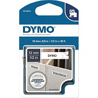 Картридж к этикет-принтеру DYMO LM210D/PnP/LM420P/LM 500PTS/ LM280, 12 мм*5,5 м, (1/2), черный/белый