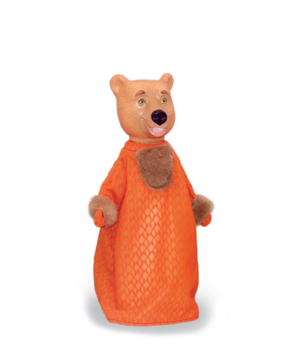 Медведь: Кукла-перчатка для кукольного театра, 30 см, текстиль/ПВХ. - "Весна" фото 2