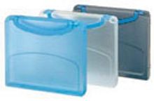 Портфель ф.А4 (310*255 мм), 1 отделение, 2 пластиковые застежки, 2 пластиковые ручки, торец 50 мм, прозрачный пластик, "Kokuyo "