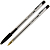 Ручка шариковая "Simplex", одноразовая, шарик 0,7 мм, линия 0,5 мм, пластик, "Silwerhof" (цвет: черный, арт.493606)