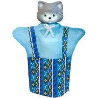 Кот: Кукла-перчатка для кукольного театра, 30 см, текстиль/ПВХ. - (Сказка за сказкой). - "Русский стиль"