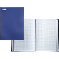 Книга учета 192 л. ф.А4 (195*280 мм), клетка, сшивка, бумвиниловый переплет, "Attache"