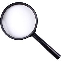 Лупа 2-х кратное увеличение, d- 75 мм, пластиковый держатель, "Daryish"