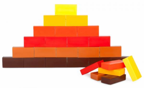 Строим сам. 60 кирпичиков: пластмассовый. конструктор. - Сетка. - Росигрушка