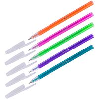 Ручка шариковая "Stick Neon", синий сменный стержень 137 мм, шарик 1 мм, линия 0,8 мм, "Luxor"