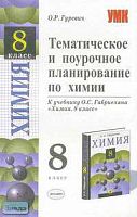 Гуревич О.Р. Поурочное планирование по химии. 8 кл. К учебнику О.С. Габриеляна. - М.: Экзамен, 2006. - 128 с. - (Учебно-методический комплект). - мягк. обл.