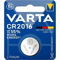 Батарейка CR2016 BL1, 3 V, литиевая, "Varta Electronics"
