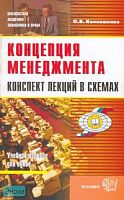 Колношенко О.В. Концепция менеджмента. Конспект лекций в схемах: учебное пособие для вузов. - М.: Экзамен, 2007. - 288 с. - (Учебные пособия для вузов). - мягк. обл.