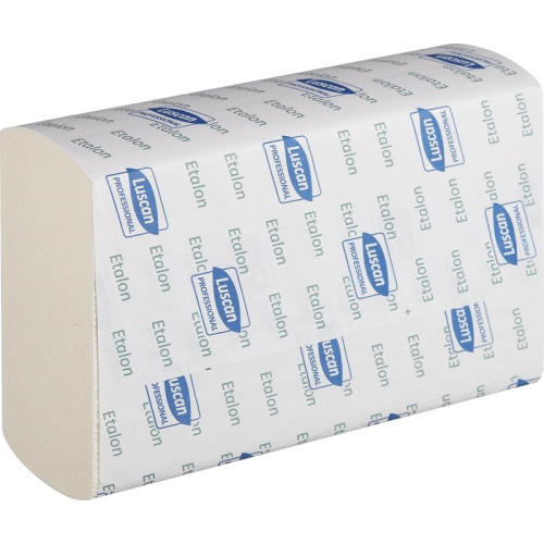 Полотенце бумажное 2-х слойное, 190 листов, 210*230 мм, 44 м, белое, Z складка, для держателя, упак. 20 шт, "Luscan Professional"