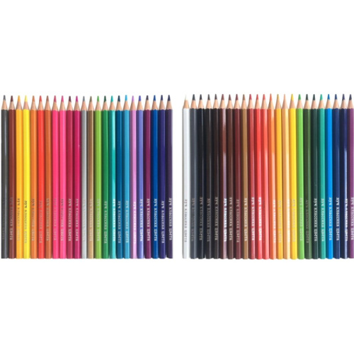 Карандаши заточенные "Классика цвета" 48 цв, 175 мм, d-7 мм, мягкие, шестигранные, дерево, "Луч" фото 2