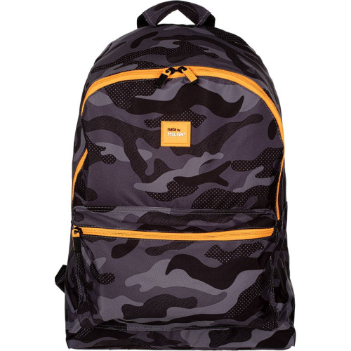 Ранец школьный "Black Camouflage", молния, карман, полиэстер, 410*300*180 мм, "Milan" фото 6