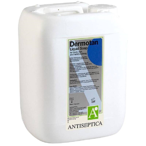 Дезинфицирующее жидкое мыло "Дермотан", микробостатичное, канистра 5 л, "Antiseptica"
