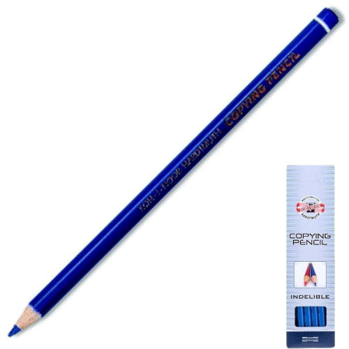 Карандаш химический "Copying pencil", заточенный, 175 мм, d7 мм, круглый, дерево, "Koh-i-noor"