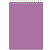 Блокнот "Bright colours" 60 л. ф.А5 (148*215 мм), клетка, гребень сверху, пластик. обл, "Attache" (цвет: сиреневый, арт.1223704)