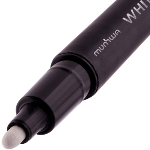 Маркер перманент, водная основа, линия 2-4 мм, круглый наконечник, клип, "Munhwa" фото 3