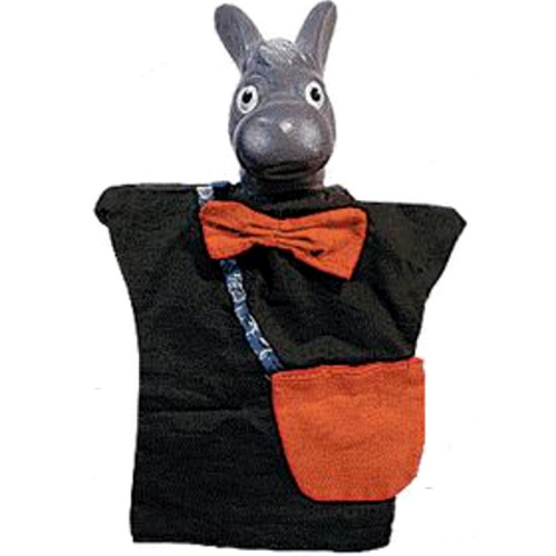 Ослик: Кукла-перчатка для кукольного театра, 30 см, текстиль/ ПВХ. - "Русский стиль"