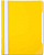 Папка скоросшиватель "Премиум" ф.А4 (230*310 мм), до 100 л, прозрачный верхний лист, торец 20 мм, полипропилен 120/160 мкм, "Бюрократ" (цвет: желтый, арт.PS20YEL, 816310)