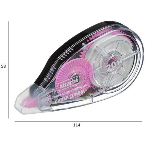 Корректор ленточный 5 мм.*20 м, колпачок, "Attache" фото 2