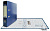 Папка ф А4 (315*280 мм), 2 кольца, арочный механизм, фиксатор, торец 75 мм, картон/цветной ПВХ, торцевой карман, "Expert" (цвет: синий, арт.25162)
