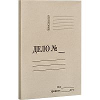 Папка скоросшиватель "Дело Economy" ф.А4 (215*310 мм), торец 20 мм, планка пробита, бежевый картон 190 г, "Attache"